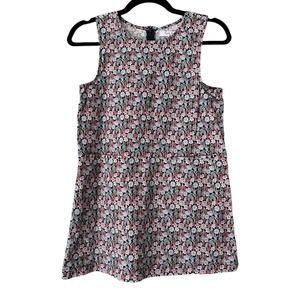 Brooks Brothers Cactus Print Navy Blue & Pink Girls Sheath Dress Size 16 Pockets